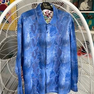 Men’s long sleeve button down Robert Graham shirt